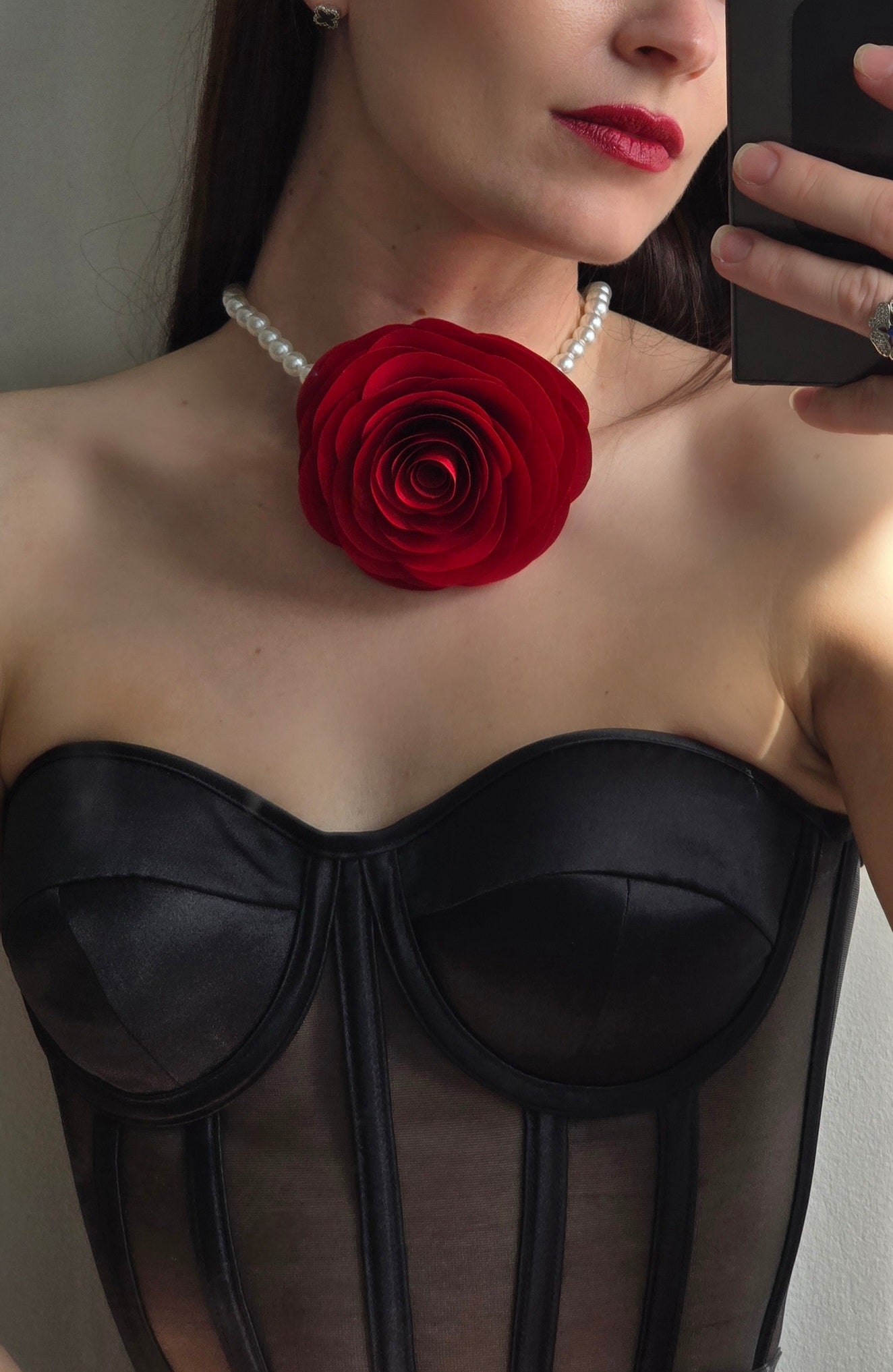 Choker "Lil Camelia Red"